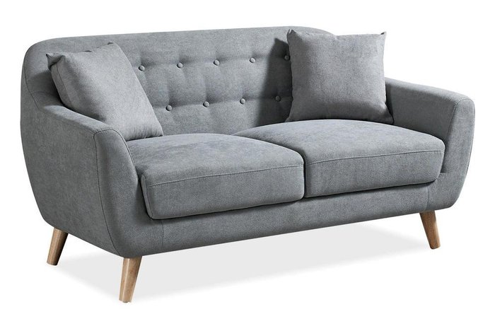 Прямой диван Stockholm S серого цвета - лучшие Прямые диваны в INMYROOM