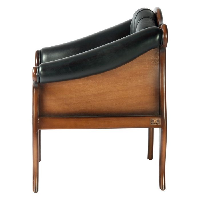 Кресло Марсель черно-коричневого цвета - лучшие Интерьерные кресла в INMYROOM