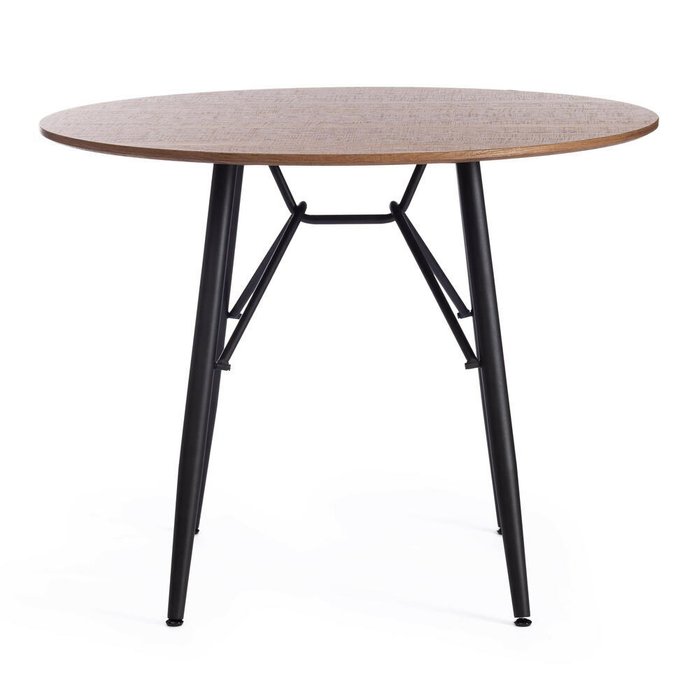 Обеденный стол Rusto черно-коричневого цвета - купить Обеденные столы по цене 14040.0