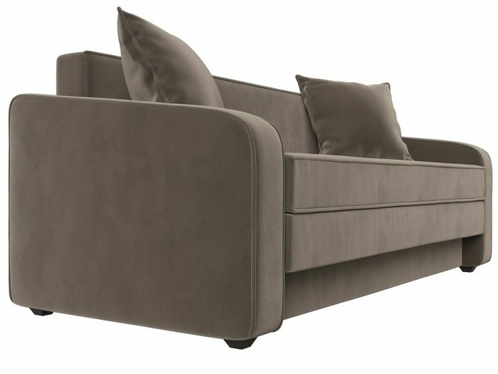 Диван-кровать Лига 013 коричневого цвета (велюр) - лучшие Прямые диваны в INMYROOM