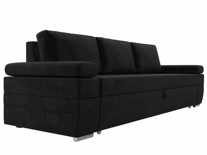 Прямой диван-кровать Канкун черного цвета - лучшие Прямые диваны в INMYROOM