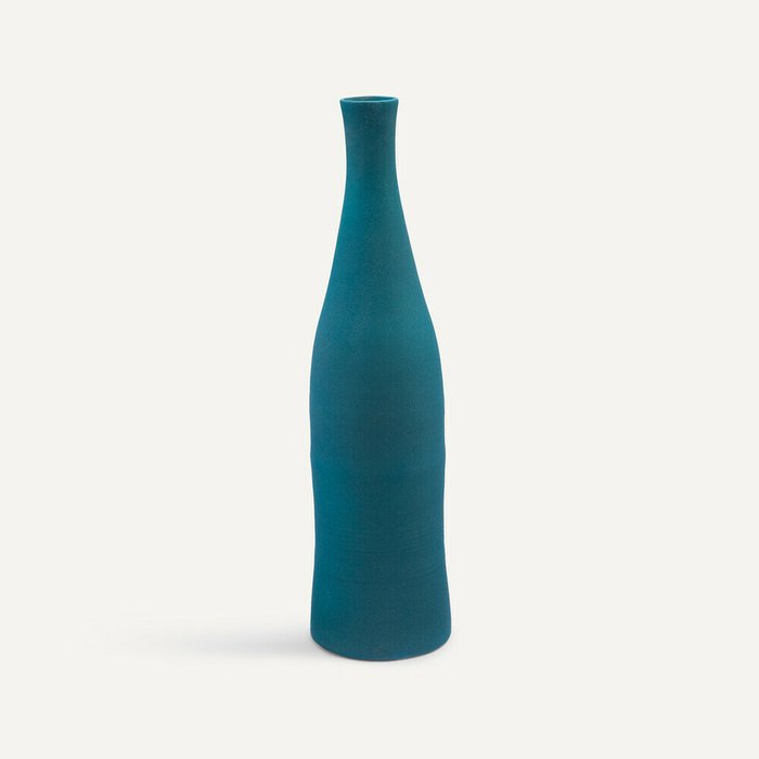 Настольная ваза Paint Bottle синего цвета
