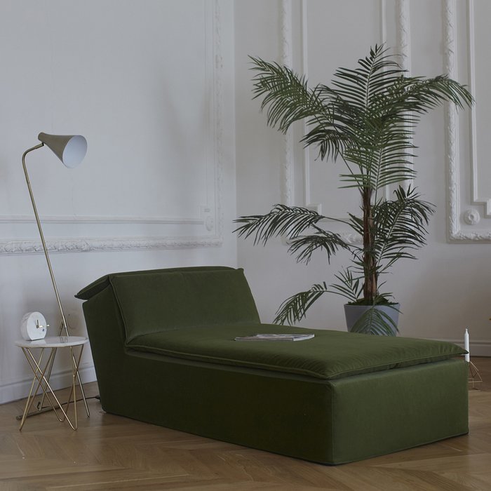 Лежак Gravity зеленого цвета - лучшие Бескаркасная мебель в INMYROOM