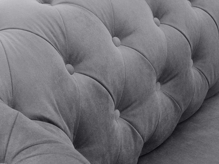 Диван Chesterfield серого цвета - лучшие Прямые диваны в INMYROOM