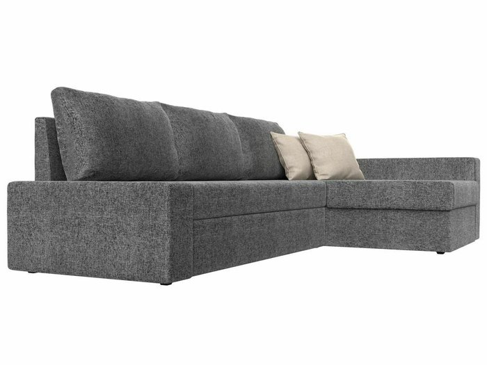 Угловой диван-кровать Версаль серого цвета правый угол - лучшие Угловые диваны в INMYROOM