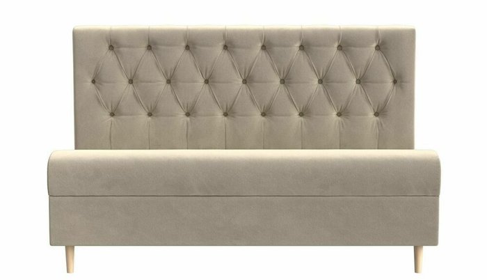 Прямой диван Бремен бежевого цвета - купить Прямые диваны по цене 33999.0