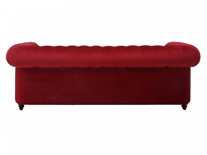 Диван Chester Classic красного цвета с черными ножками - лучшие Прямые диваны в INMYROOM