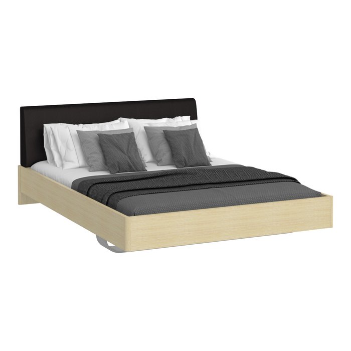 Кровать Элеонора 160х200 с изголовьем черного цвета  - лучшие Кровати для спальни в INMYROOM