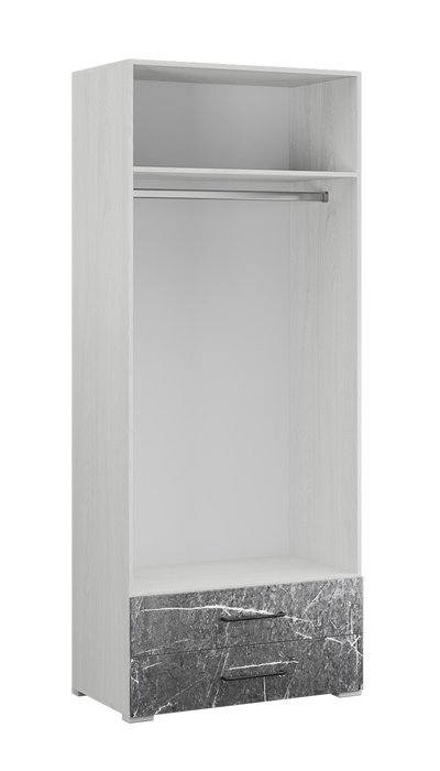Шкаф двухдверный Теана бежево-серого цвета - купить Шкафы распашные по цене 14576.0