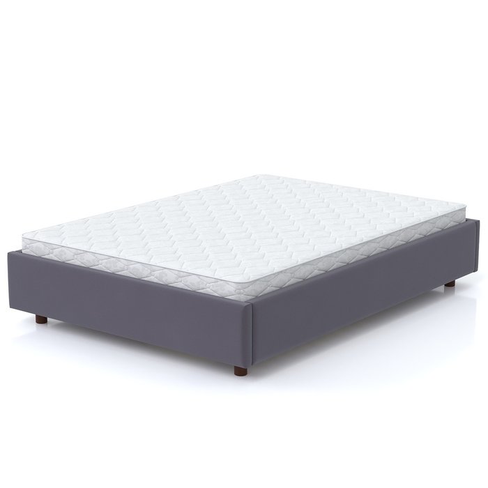 Кровать SleepBox 140x200 темно-серого цвета