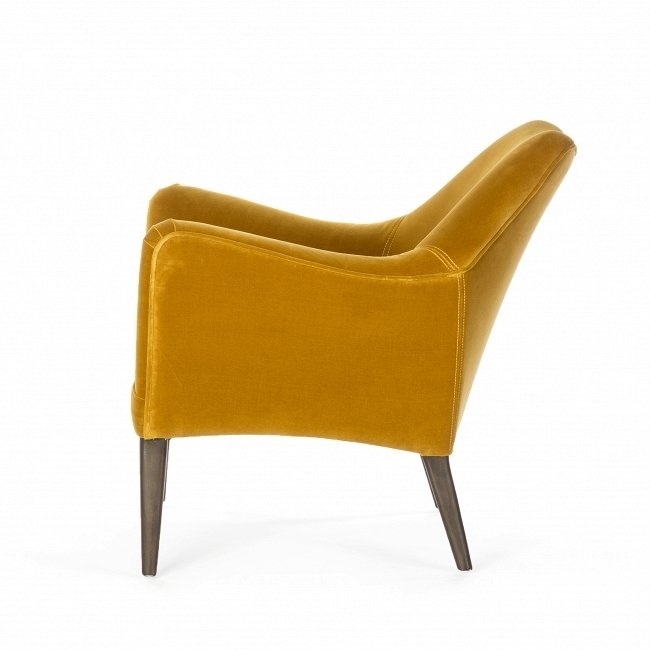 Кресло Sven горчичного цвета - лучшие Интерьерные кресла в INMYROOM