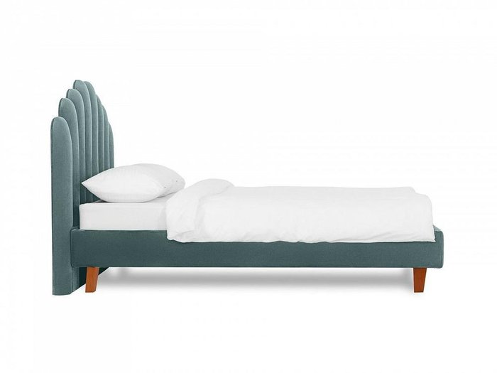 Кровать Queen II Sharlotta L 160х200 серо-голубого цвета - лучшие Кровати для спальни в INMYROOM