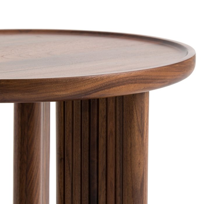 Стол из орехового дерева Diagil коричневого цвета - лучшие Журнальные столики в INMYROOM