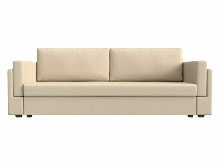 Диван-кровать Лига 007 бежевого цвета (экокожа) - купить Прямые диваны по цене 27999.0
