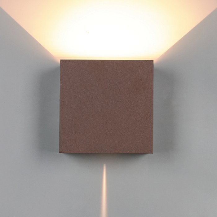 Архитектурный светильник Davos XL 7654 (алюминий, цвет коричневый) - лучшие Настенные уличные светильники в INMYROOM