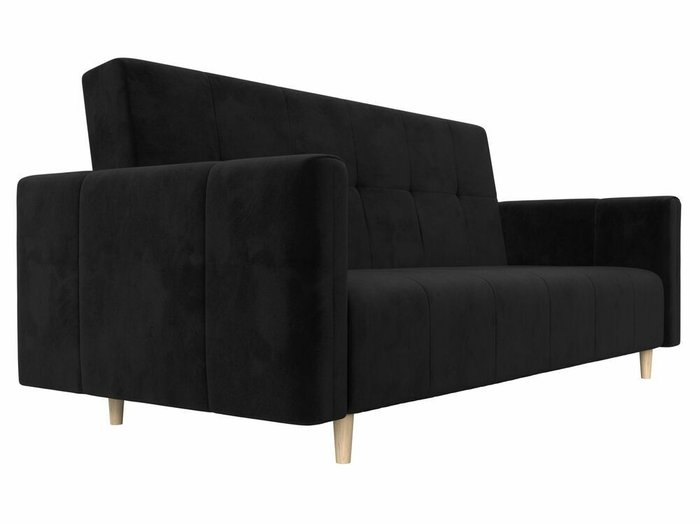 Прямой диван-кровать Вест черного цвета - лучшие Прямые диваны в INMYROOM