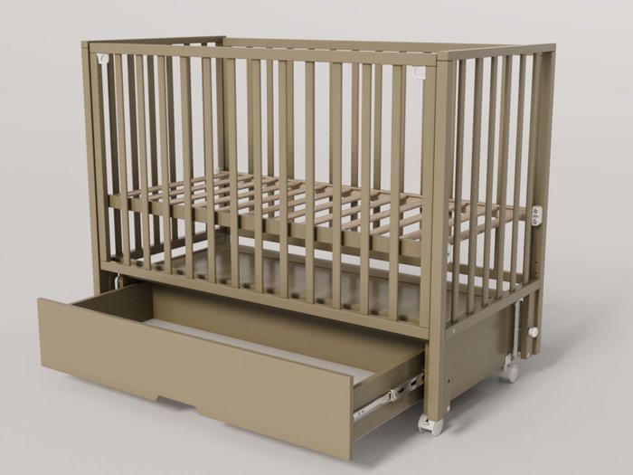 Кроватка для новорожденного Hollie 60х120 цвета кашемир - лучшие Колыбели в INMYROOM Кроватка для новорожденного Hollie 60х120 цвета кашемир - лучшие Колыбели в INMYROOM