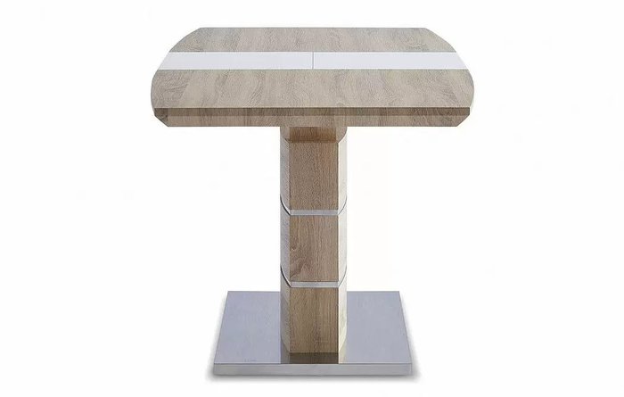 Раскладной обеденный стол Verona коричнево-белого цвета - купить Обеденные столы по цене 36994.0