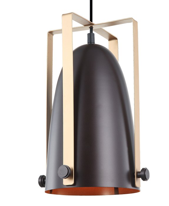 Подвесной светильник Джиэлда шоколадного цвета   - купить Подвесные светильники по цене 3680.0