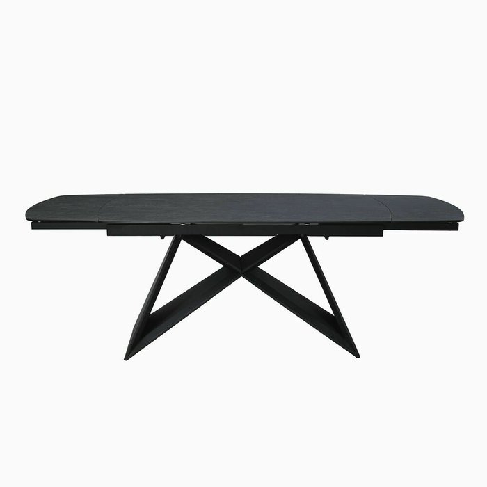 Раздвижной обеденный стол Монблан серого цвета