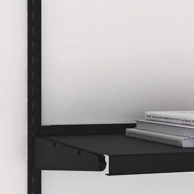 Полка металлическая 59x44 черного цвета - купить Комплектующие для гардеробных систем по цене 1760 Полка металлическая 59x44 черного цвета - купить Комплектующие для гардеробных систем по цене 1760