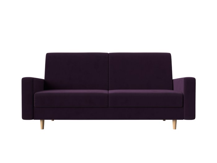 Прямой диван-кровать Бонн фиолетового цвета  - купить Прямые диваны по цене 28999.0