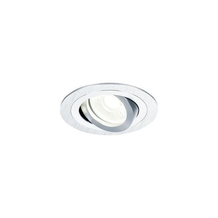 Встраиваемый светильник Atom серебристого цвета - купить Встраиваемые споты по цене 590.0