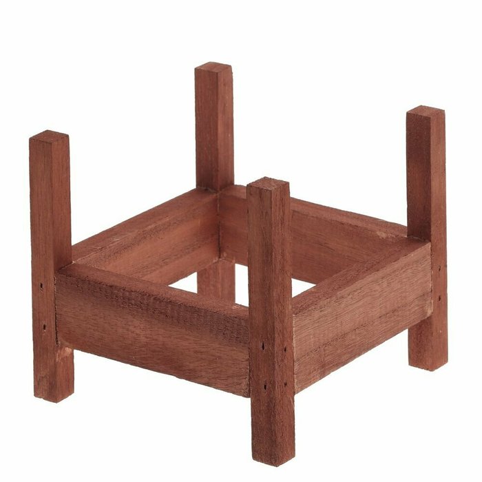 Кашпо Wood М черно-коричневого цвета - купить Кашпо и горшки по цене 3840.0