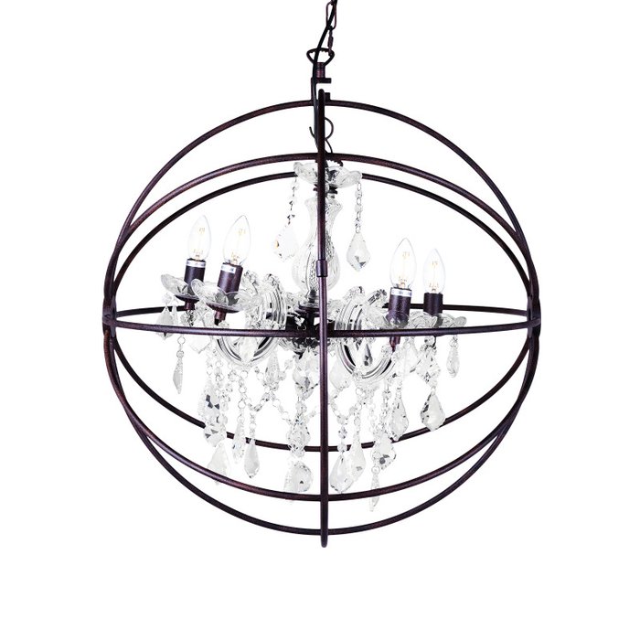 Люстра Rococo Orb с хрустальными подвесками - купить Подвесные люстры по цене 13365.0