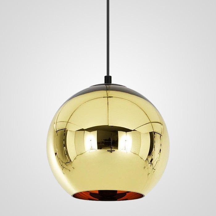 Подвесной светильник Copper Shade S золотого цвета
