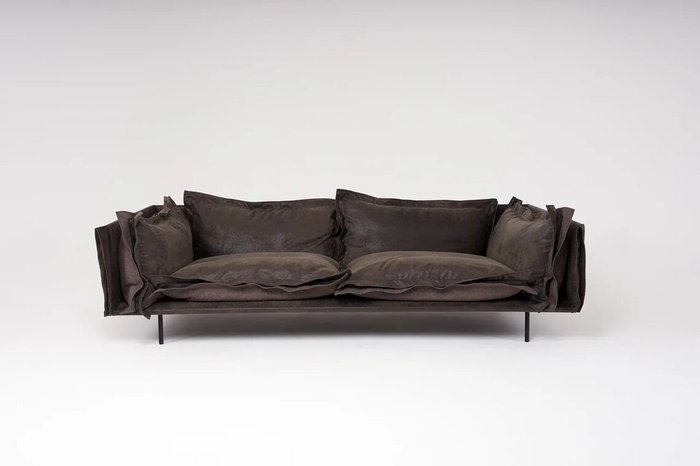 Диван прямой Гравитация коричневого цвета - лучшие Прямые диваны в INMYROOM