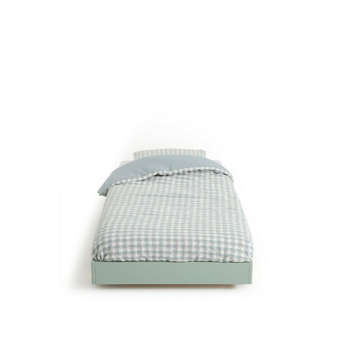 Кровать Pila 90x190 зеленого цвета без подъемного механизма - купить Одноярусные кроватки по цене 23100.0