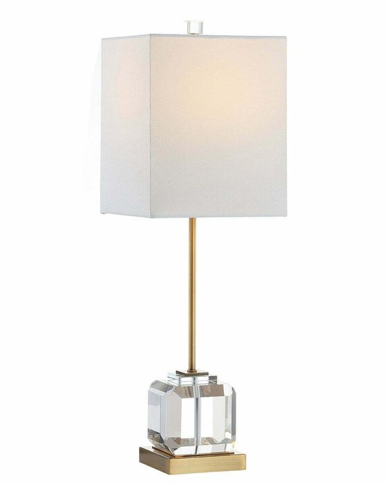 Настольная лампа Кеннет с белым абажуром  - лучшие Настольные лампы в INMYROOM