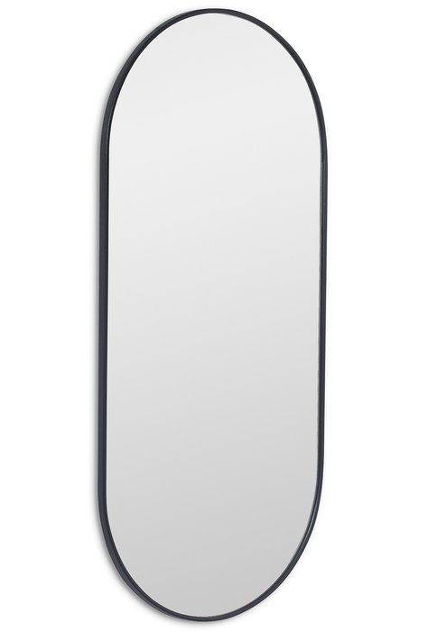 Настенное зеркало Kapsel M в раме черного цвета - купить Настенные зеркала по цене 13800.0