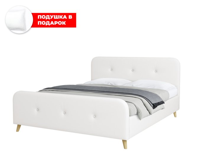 Кровать Raguza 120х200 белого цвета с подъемным механизмом