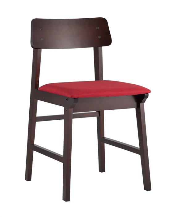Стулья Oden с мягким сиденьем красного цвета