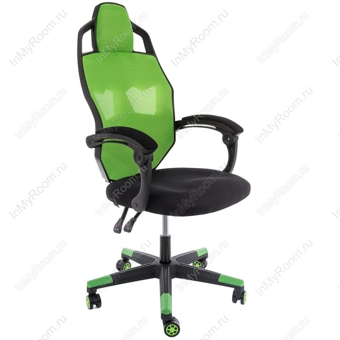 Компьютерное кресло Knight черно-зеленого цвета - лучшие Офисные кресла в INMYROOM