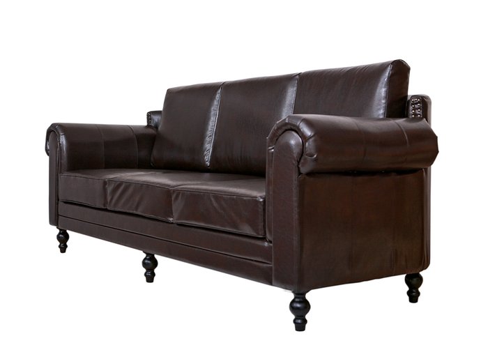 Дизайнерские диваны Toren brown темно-коричневого цвета - купить Прямые диваны по цене 125500.0