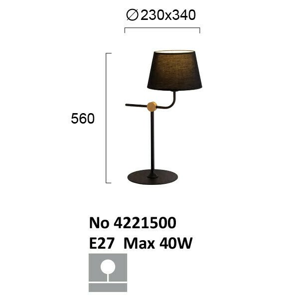 Лампа настольная Viokef Largo 4221500 - лучшие Настольные лампы в INMYROOM