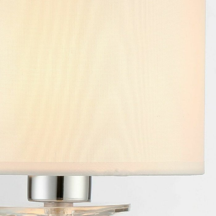Настольная лампа IL1019-1T-17 CR (ткань, цвет белый) - лучшие Настольные лампы в INMYROOM