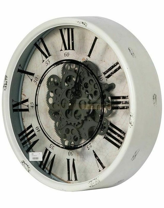 Часы настенные бежево-белого цвета - купить Часы по цене 23427.0