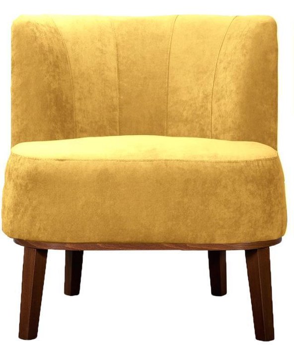 Кресло Шафран желтого цвета - лучшие Интерьерные кресла в INMYROOM