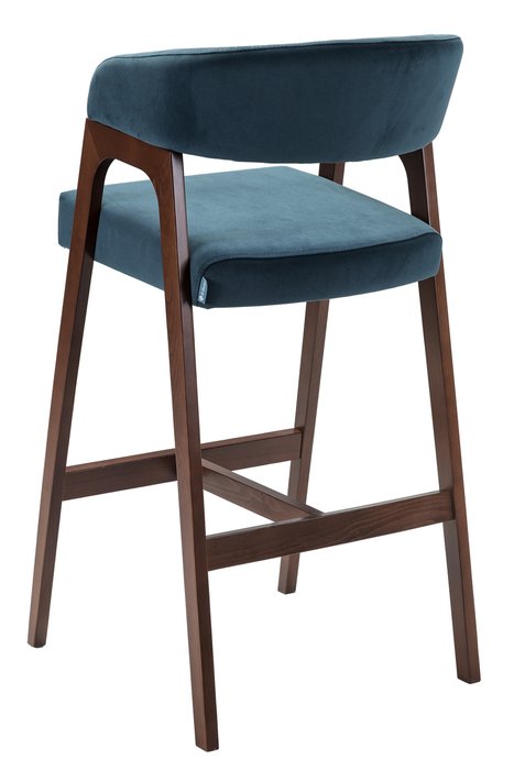 Кресло барное Baxter сине-коричневого цвета - лучшие Барные стулья в INMYROOM