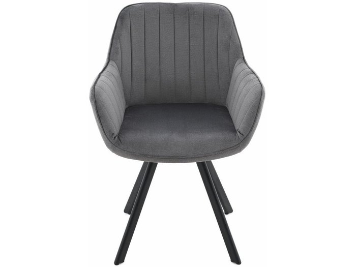 Стул с подлокотниками Roan серого цвета - лучшие Обеденные стулья в INMYROOM