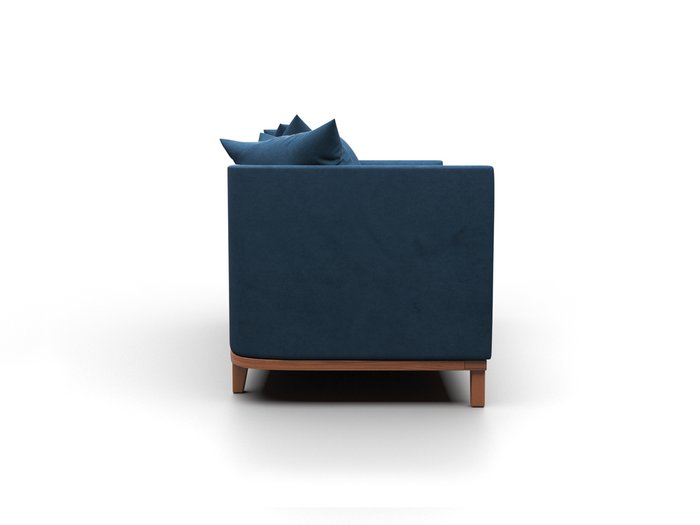 Диван Хаас синего цвета - купить Прямые диваны по цене 34990.0