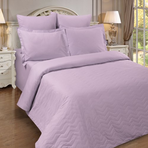 Пододеяльник 'Цвет эмоций' 205х210 стеганый на молнии Зима-лето, поплин, 100% хлопок, пл. 110 гр./кв. м., 'Лаванда' - купить Пододеяльники по цене 4203