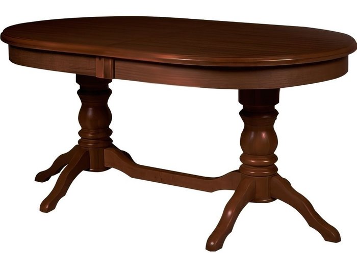 Раздвижной обеденный стол Зевс коричневого цвета - купить Обеденные столы по цене 52783.0
