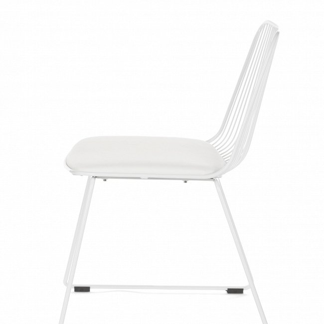 Стул со стальным каркасом белого цвета - купить Обеденные стулья по цене 8343.0