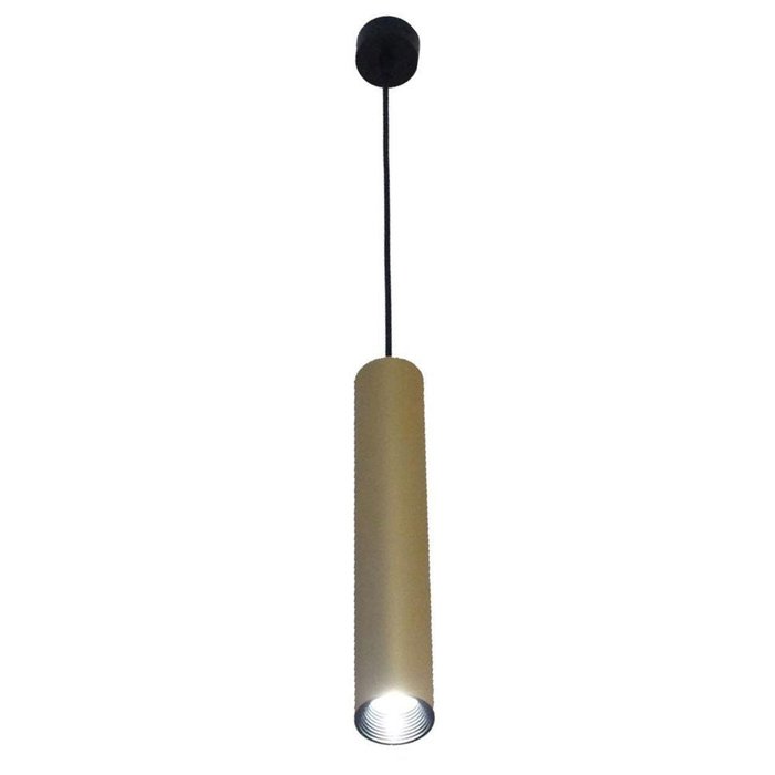 Подвесной светодиодный светильник Канна с плафоном коричневого цвета