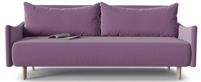 Диван-кровать Mille Smail фиолетового цвета  - купить Прямые диваны по цене 30517.0